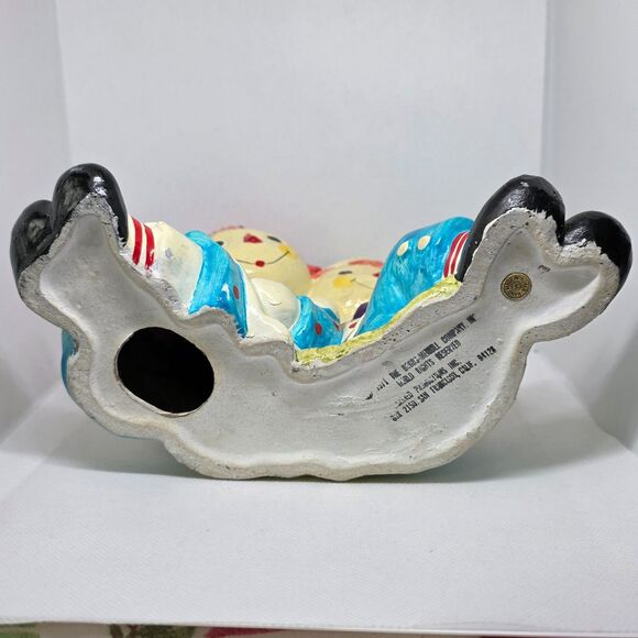 Vintage Raggedy Ann & Andy Piggy Bank "I Love You" 1970s Bobbs-Merrill Co. Korea - Picture 10 of 16